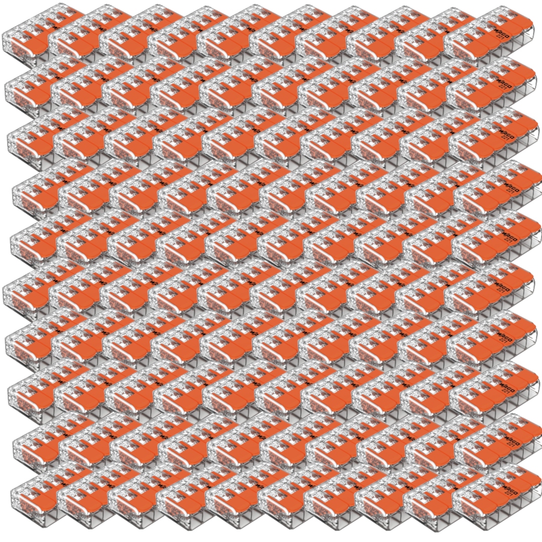100x Wago Rychlospojka Na Lanko 5x4 221-415