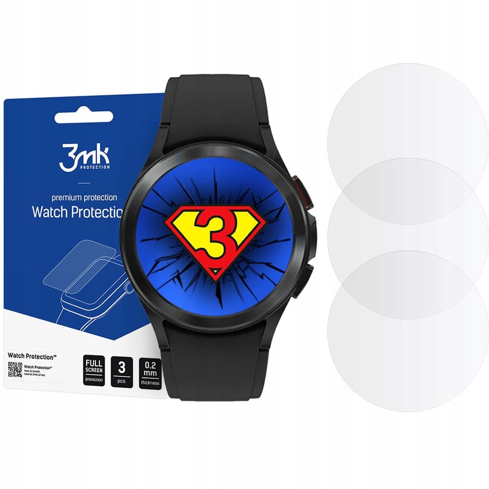 3x Szkło Hybrydowe do Galaxy Watch 4 Classic 46mm