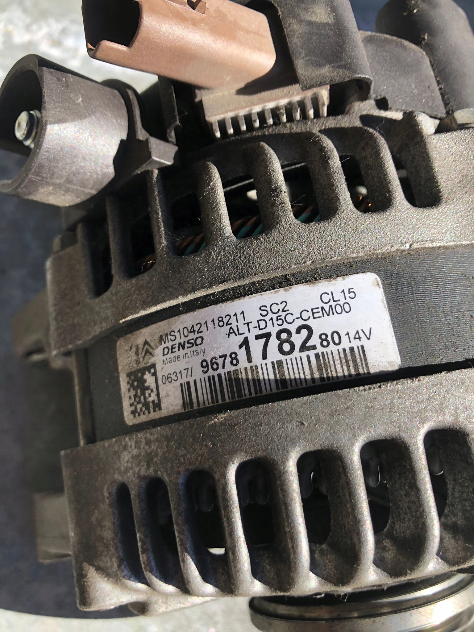 ALTERNATOR C4 B7 II 308 T9 C4 CACTUS 1.2 THP 9678178280