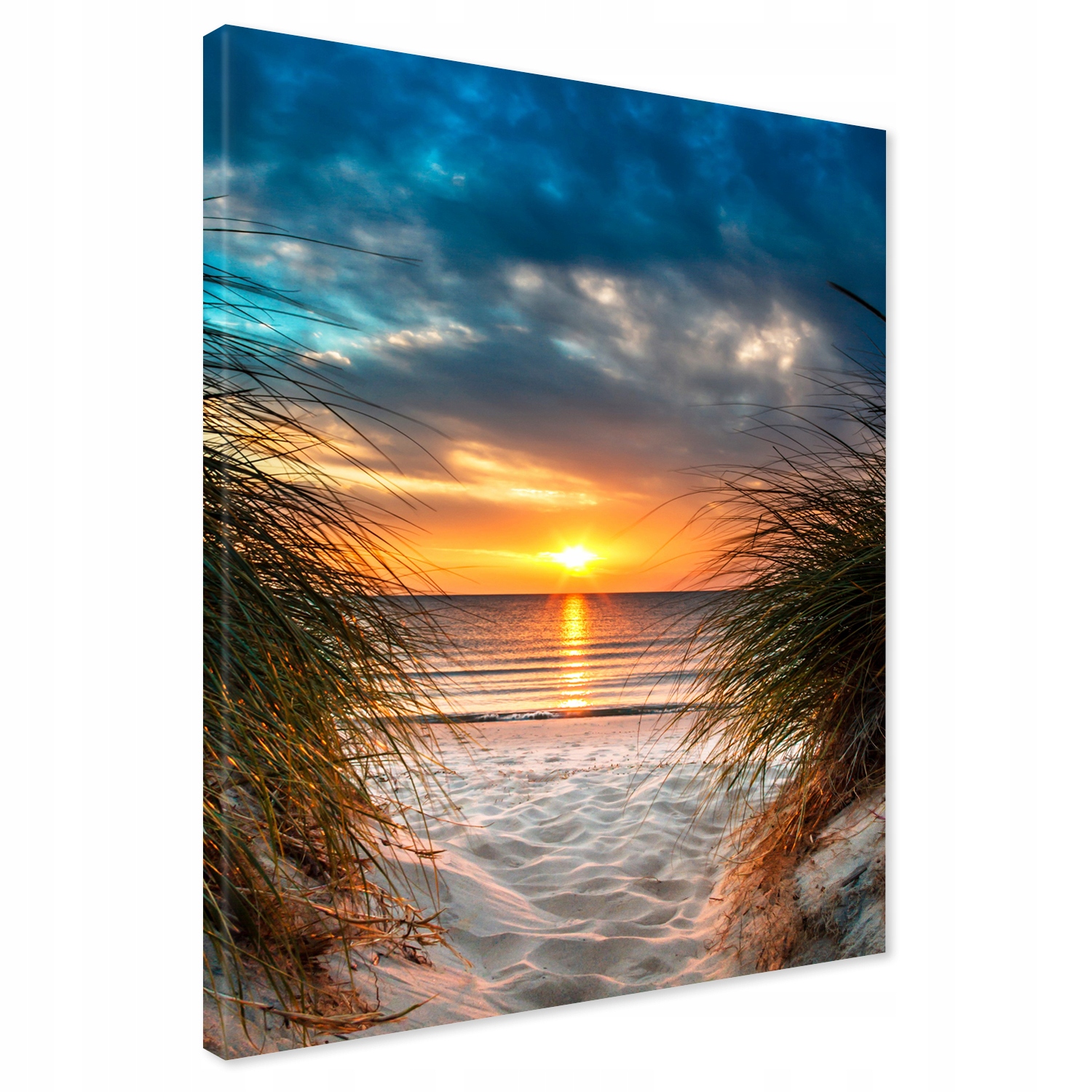 

Obraz na płótnie zachód słońca plaża 80x120