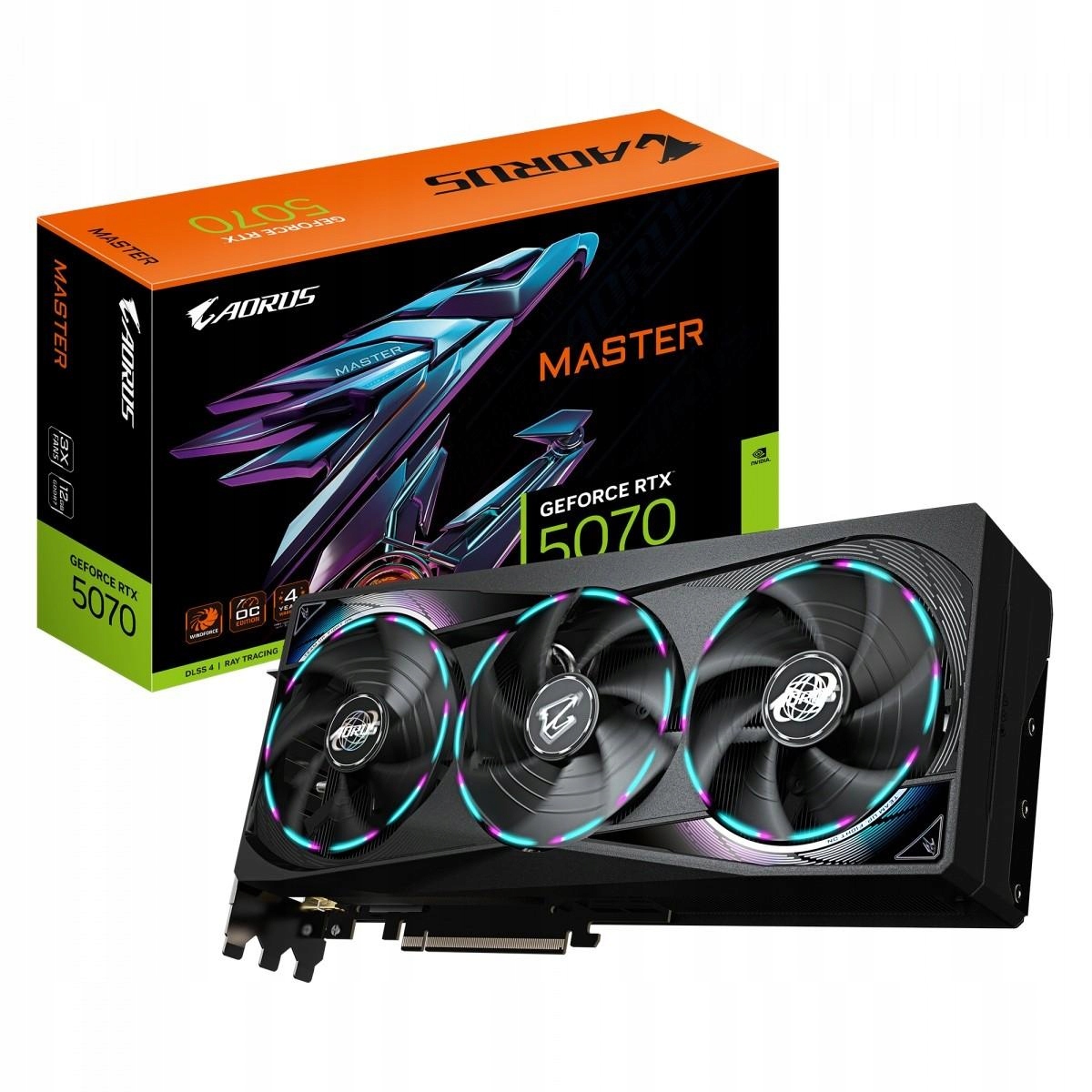 Karta graficzna Rtx 5070 Aorus Master 12GB GDDR7 192bit Hdmi/dp