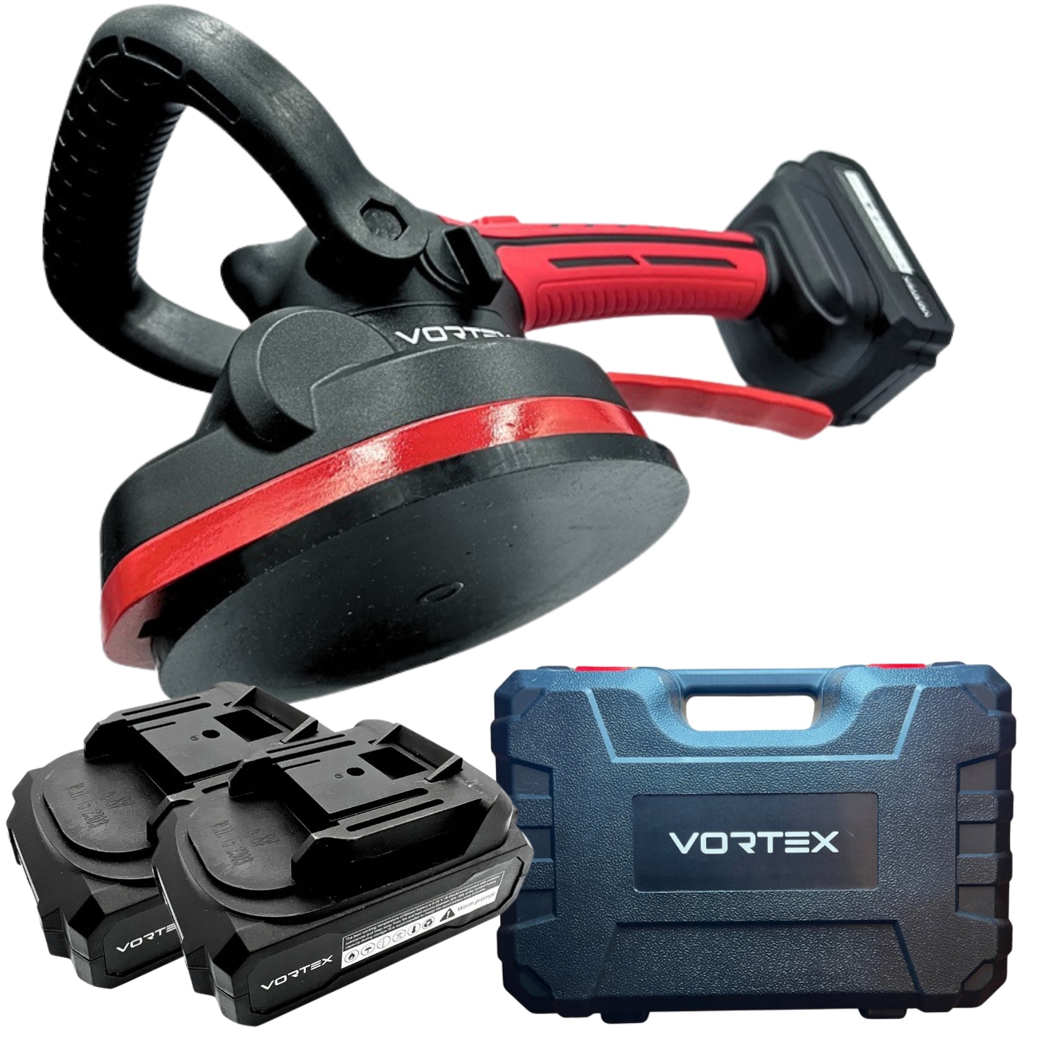 Przyssawka do płytek 150mm Vortex VX3011 Wibrator do płytek 2x6,0Ah walizka