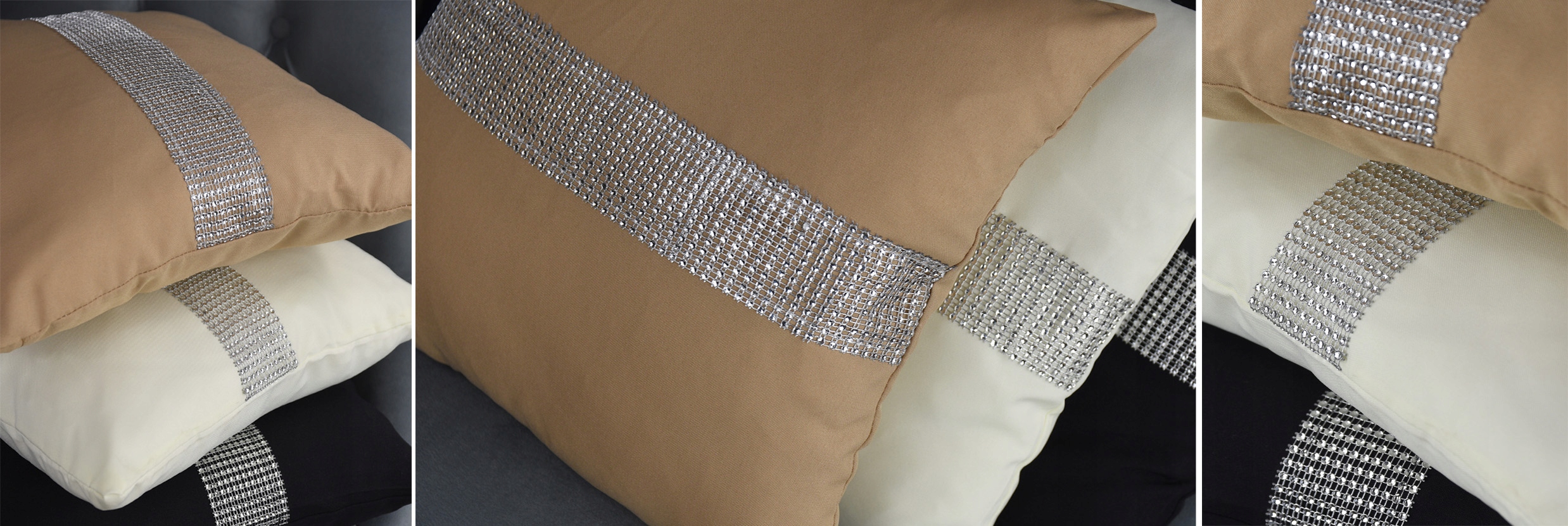 POSZEWKA CYRKONIE DEKORACYJNA NA PODUSZKĘ GLAMOUR Długość (cm) 50