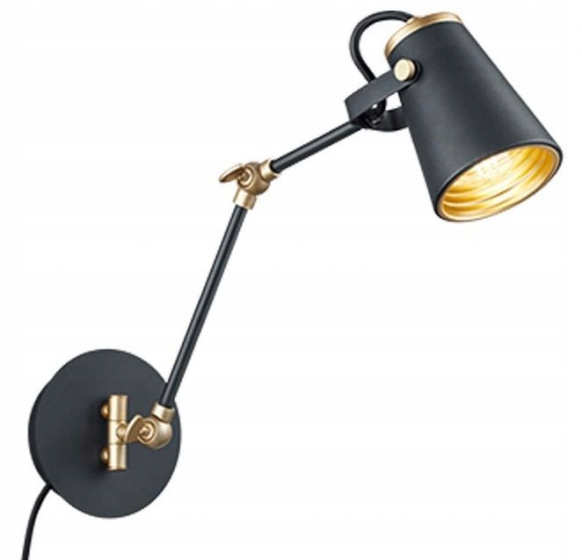 

Kinkiet ścienny Trio Edward E14 40W czarny