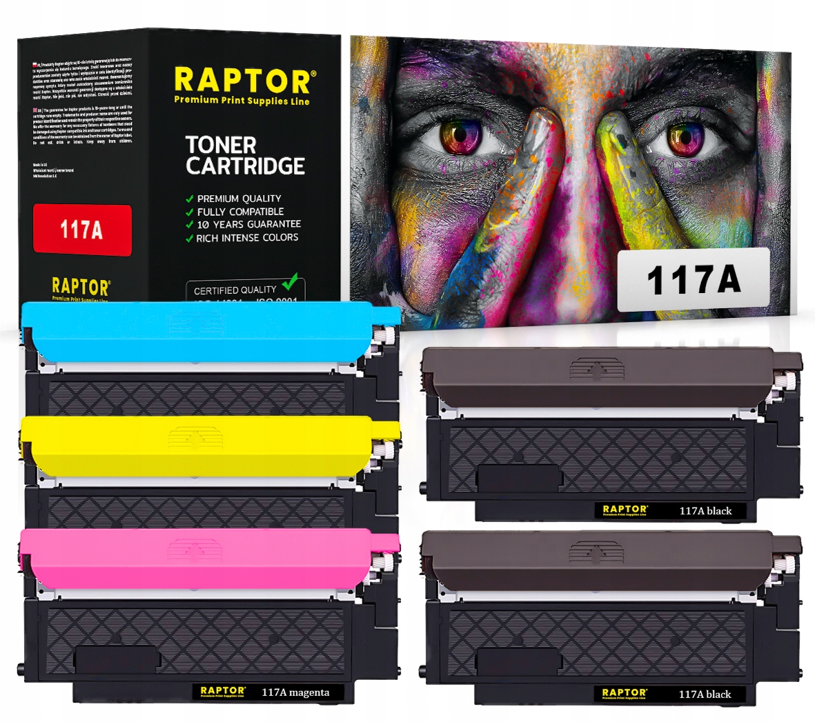 5 x toner 117a W2070a pro Hp 150a 150nw 178nw 179fnw