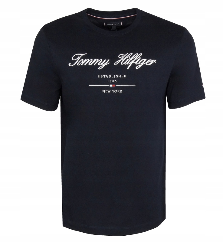 Tommy Hilfiger, pánské tričko, tmavě modrá barva, velikost S