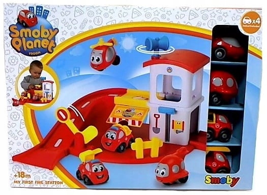 

Smoby Vroom Planet straż pożarna + 4 auta 211294