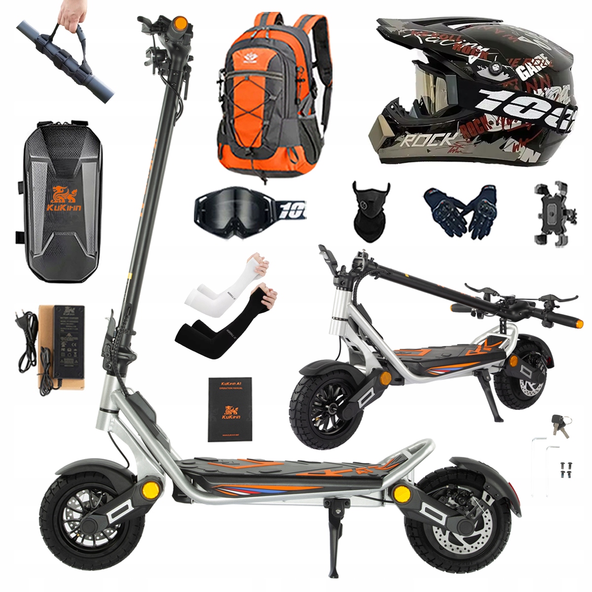 Kukirin A1 2025 Nowy składane pojazdy elektryczne 1000W 45KM/H 48V 13Ah 10"