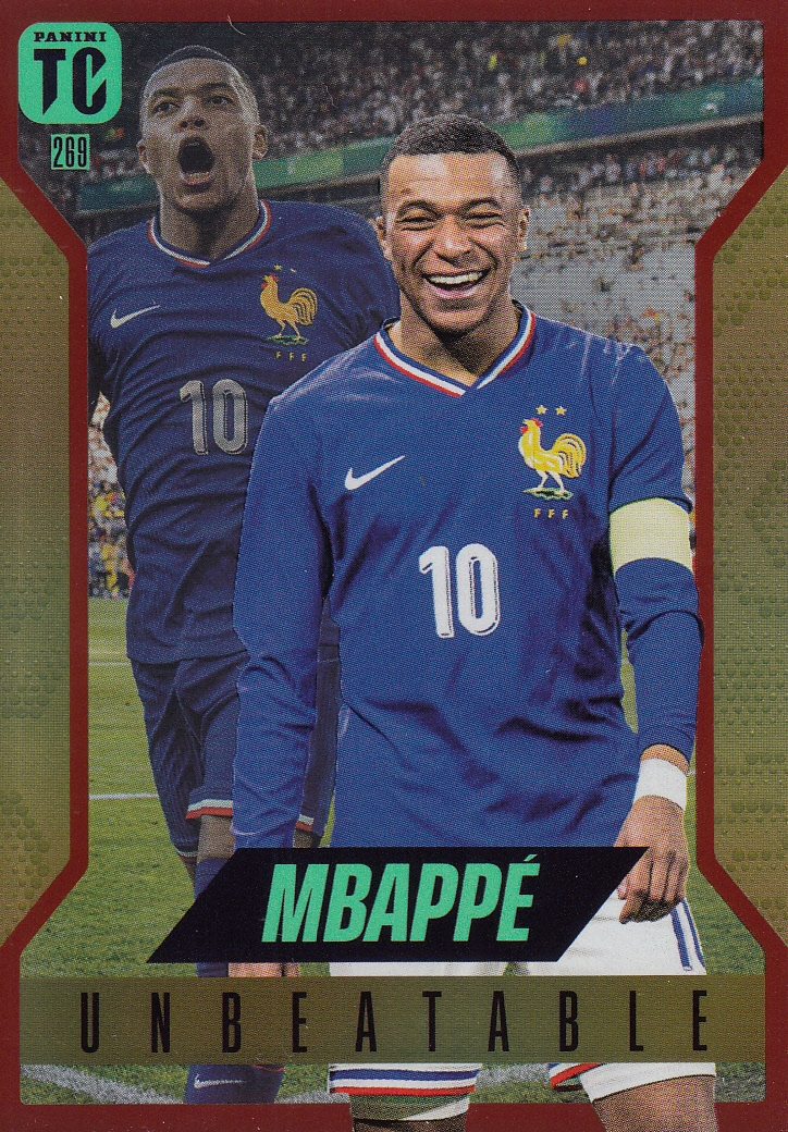 Panini Top Class 2025 Unbeatable 269 Red Hot Czerwony Kylian Mbappe Francja