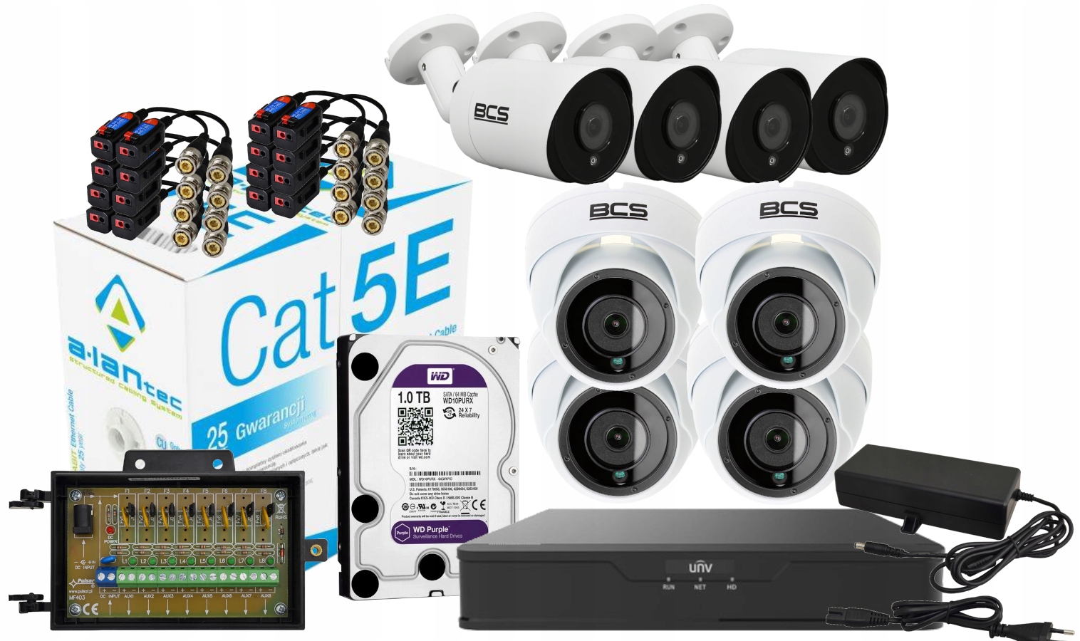 Sada kamer 4xTuba 4xKopulka 5 denní záznam