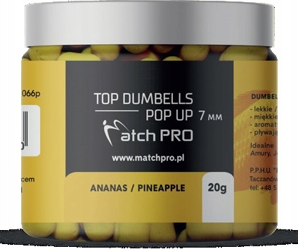 Dumbells Pop Up Ananas 7mm 20g Match Pro