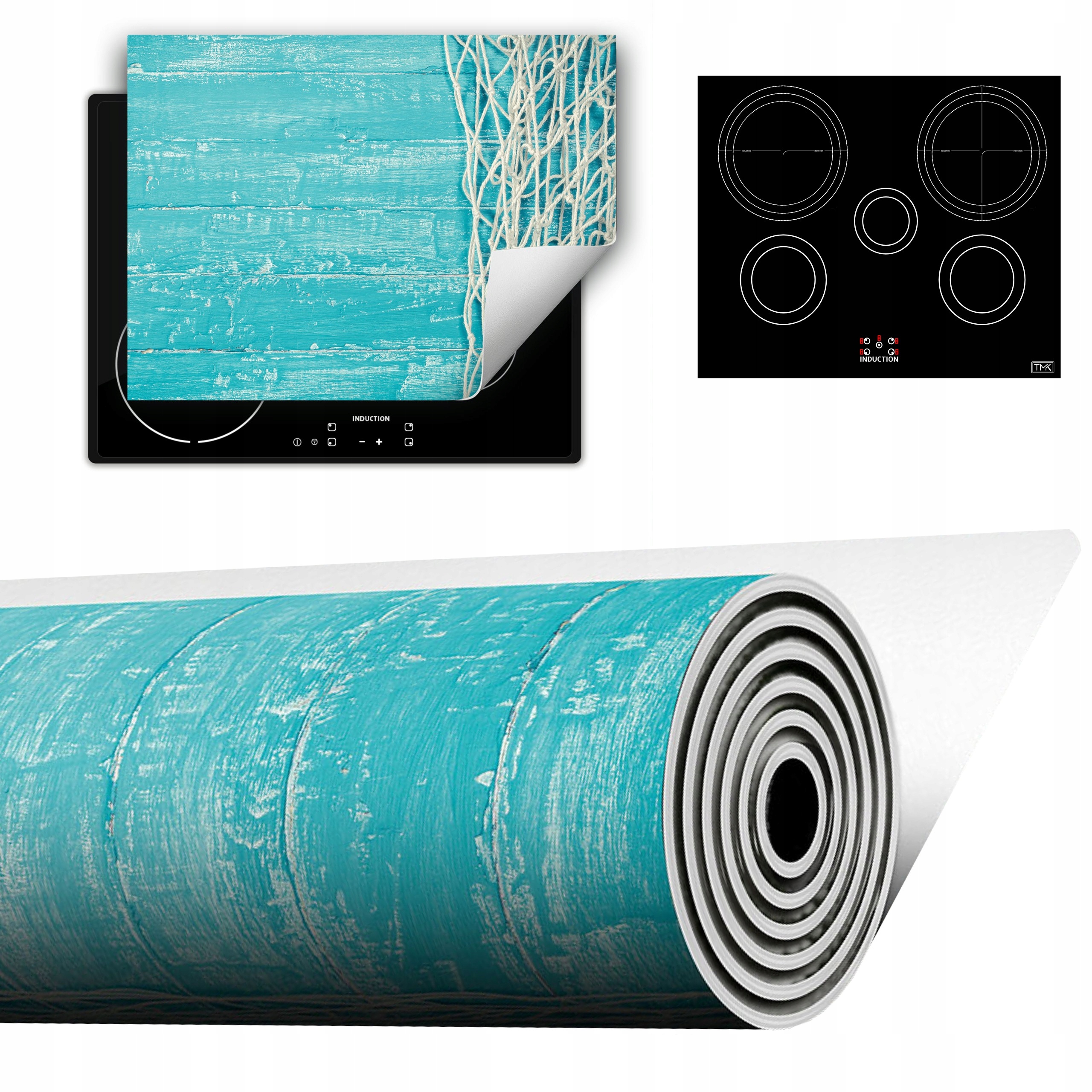 Vinylová Podložka Do Kuchyně Více Místa 70x52 tyrkysová