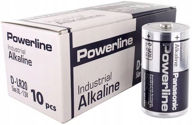 20x Bateria LR20 alkaliczna Panasonic Powerline D R20