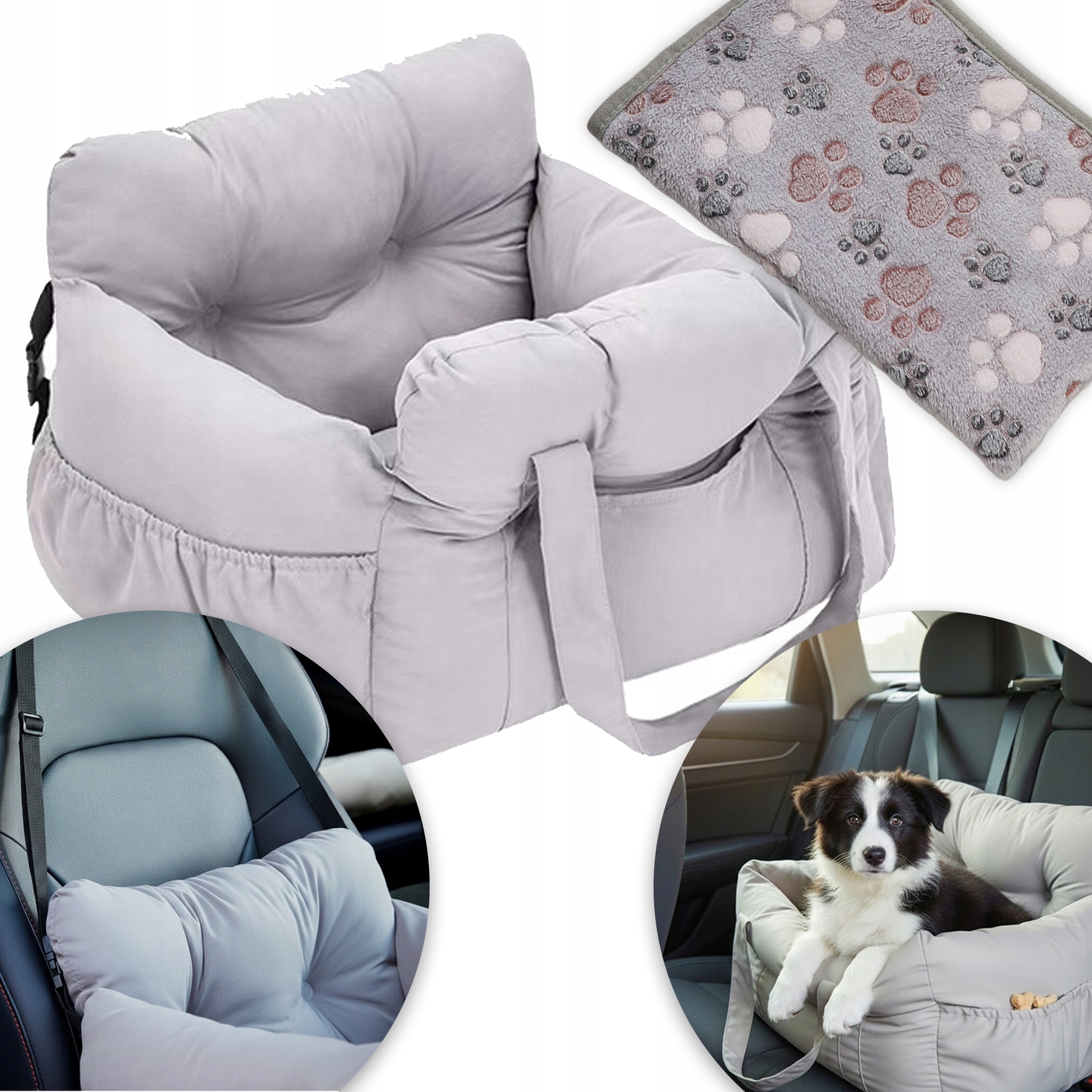 Přepravní Taška Premium 2V1 Pro Psa Kočku 50x50 Autosedačka Deka