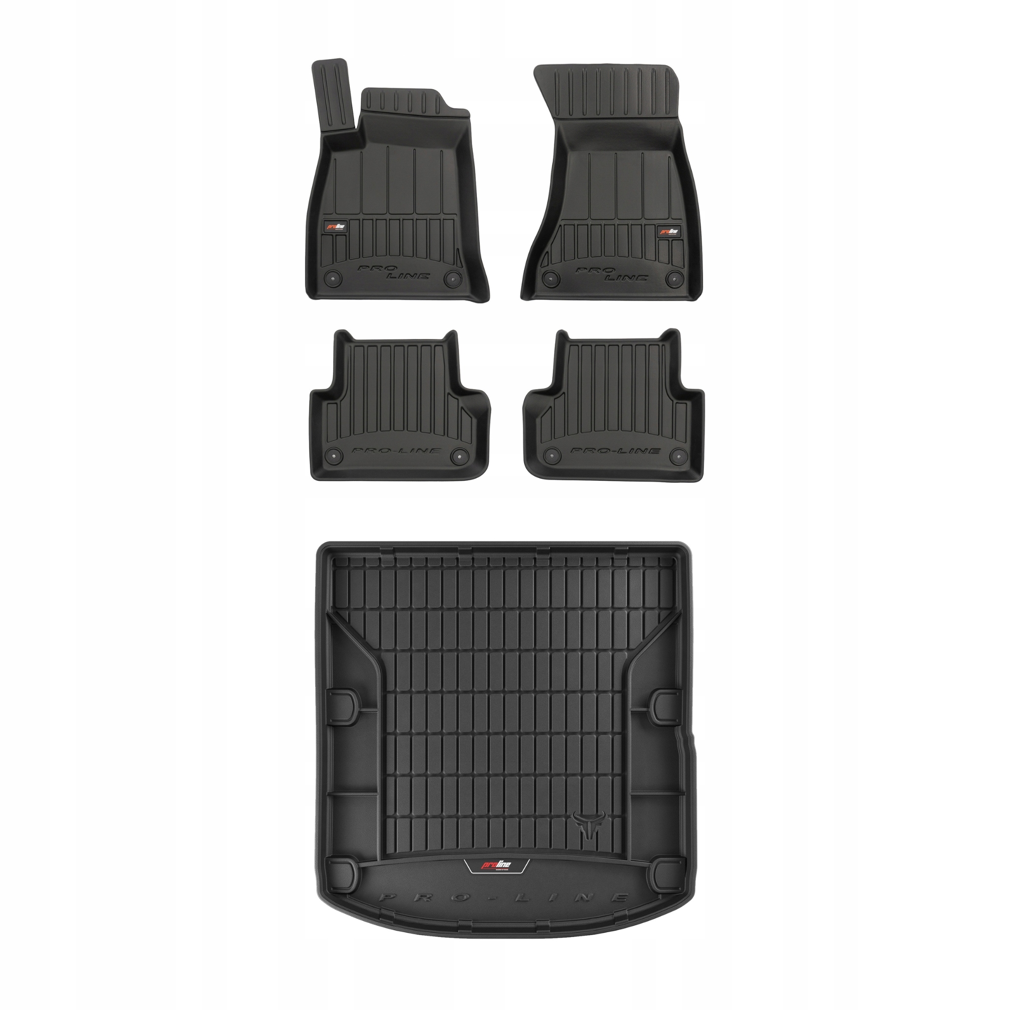 Frogum 3D Sada gumových koberců a rohože s logem pro Audi A4 B9 15-23