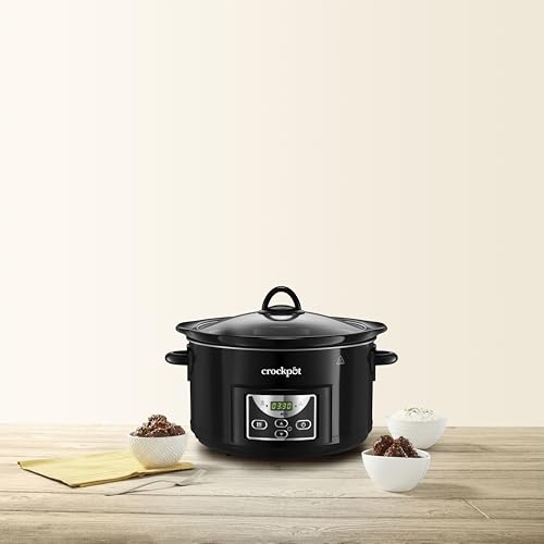 CROCK-POT Wolnowar 4,7L Dla 5 Osób Programowalny Timer Czarny — miniatura 2
