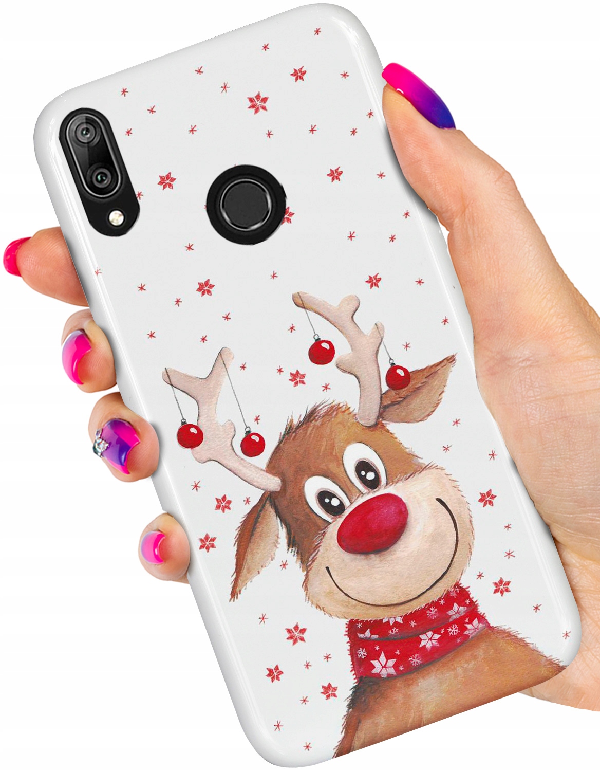 

Etui Świąteczne Case do Huawei Y7 2019 Szkło