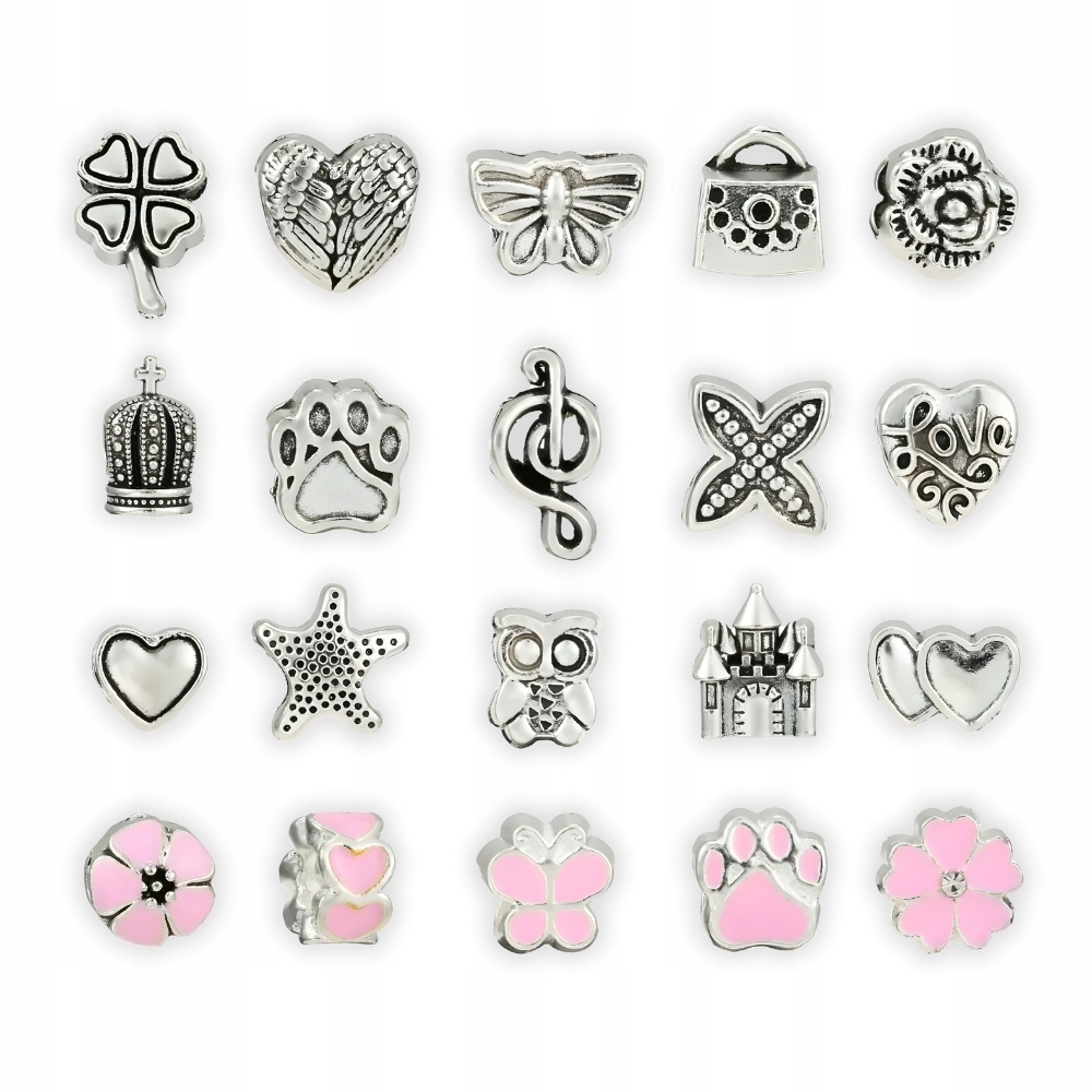 ZESTAW DO ROBIENIA BIŻUTERII KORALIKI BRANSOLETEK ZAWIESZKA CHARMS DZIECI Rodzaj biżuteria