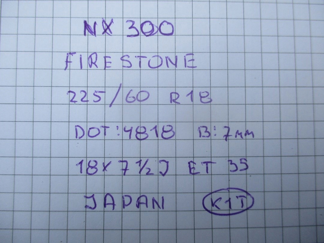 Koła felgi opony LEXUS NX 300 NX300 R18 FIRESTONE Marka opon Firestone