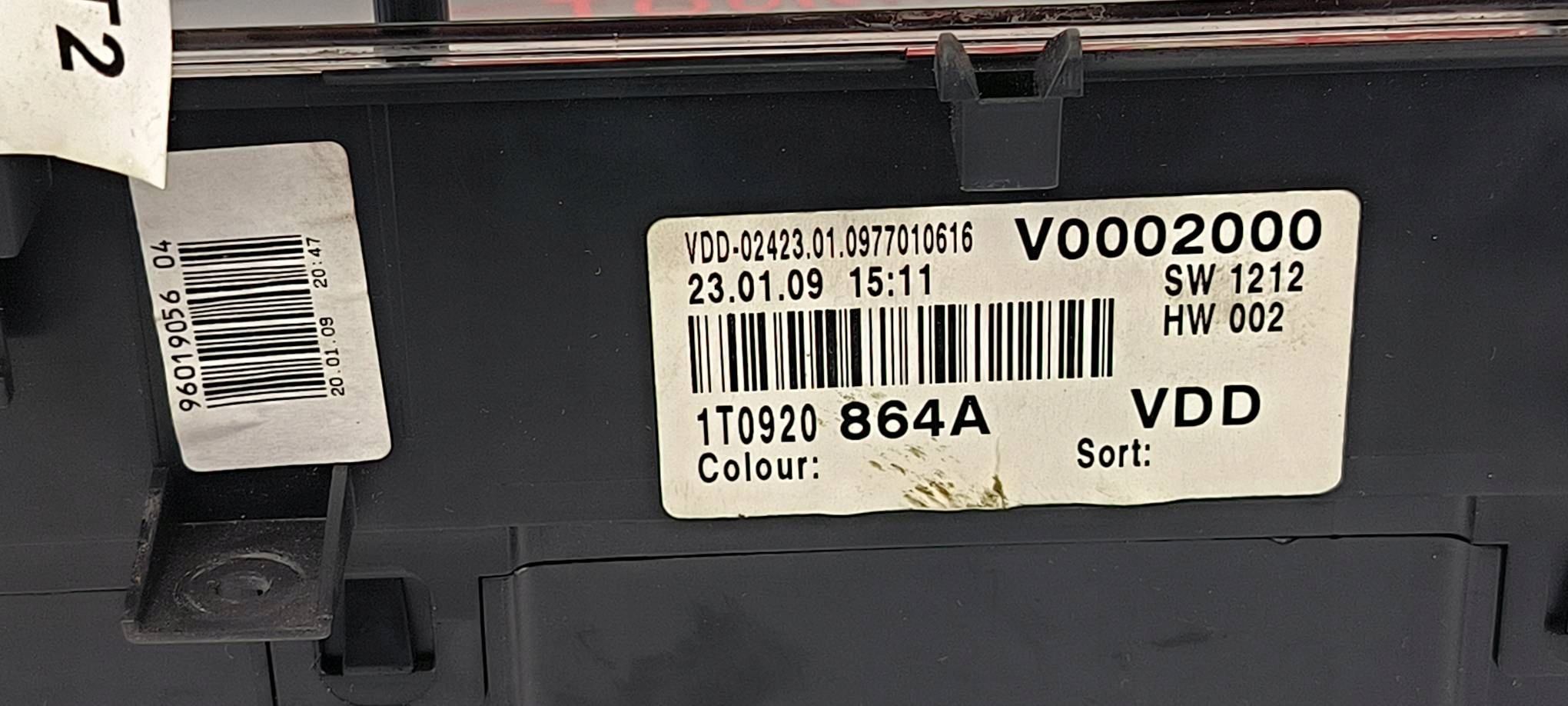dials clock 1T0920864A VOLKSWAGEN TOURAN LIFT