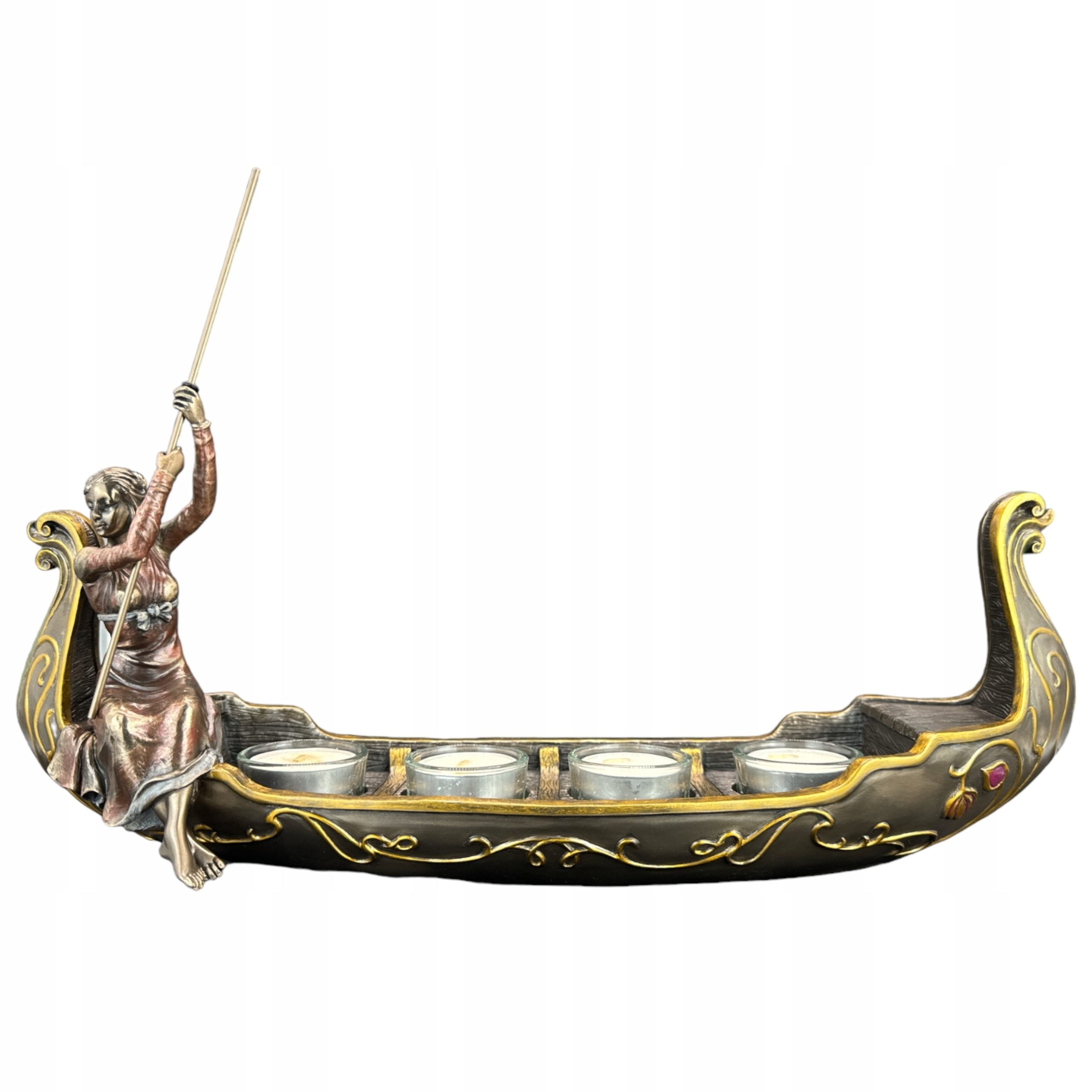 Figurka Socha Soška Gondola Lady Svietnik Veronese AN10117A4