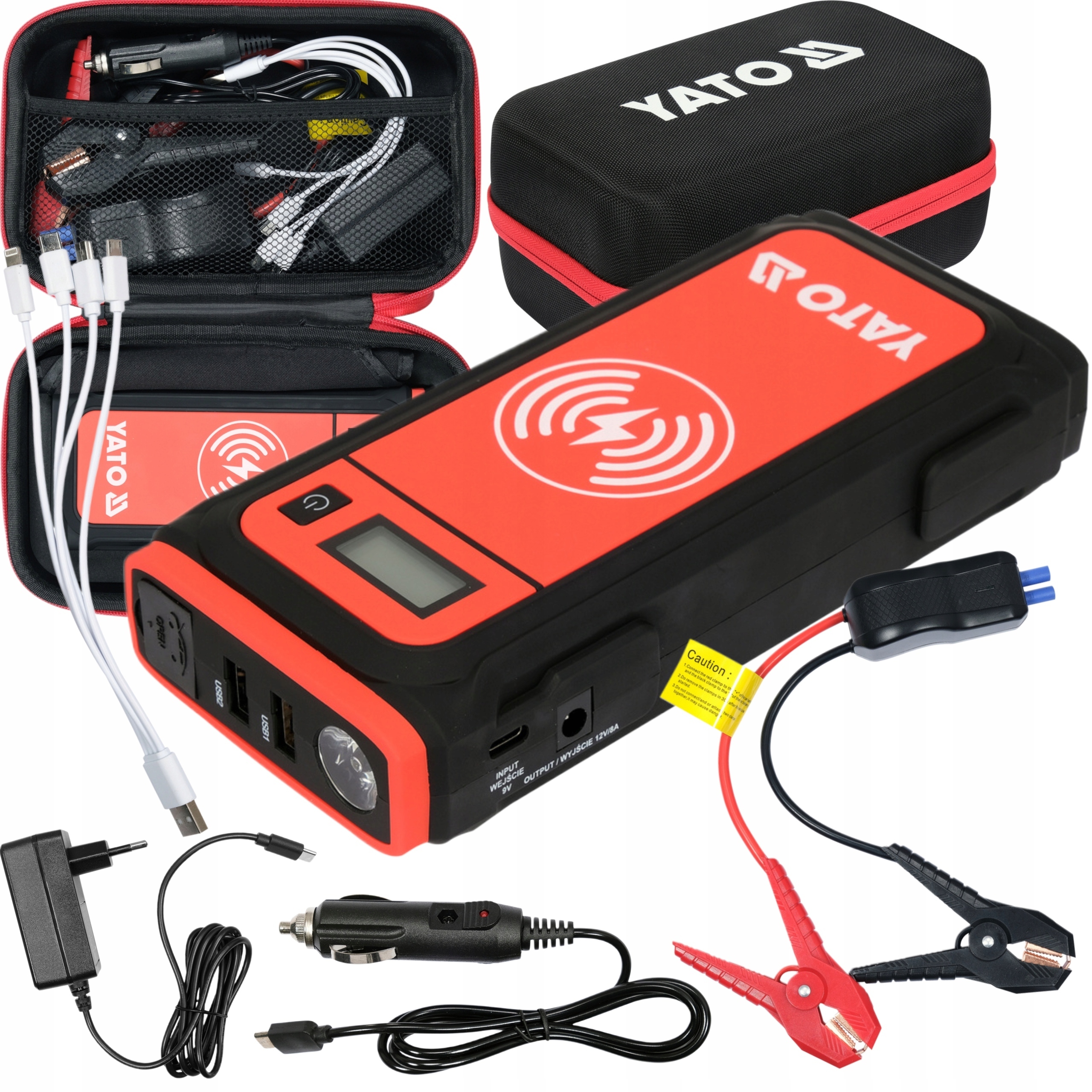 Yato Štartovacie Zariadenie Powerbank 16000 mAh Indukčné Nabíjanie YT-83085