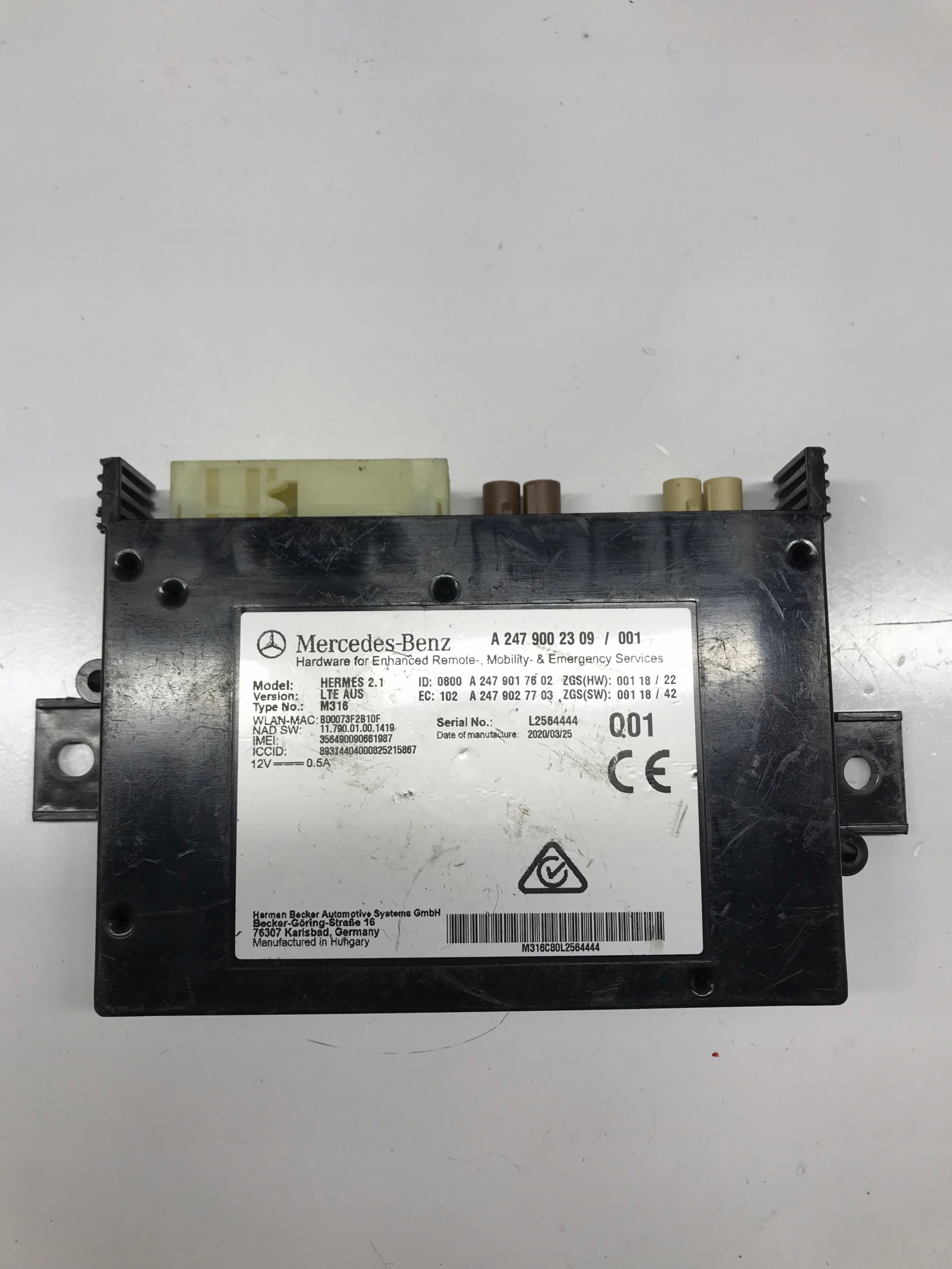 Řídicí Modul Mercedes A2479002309