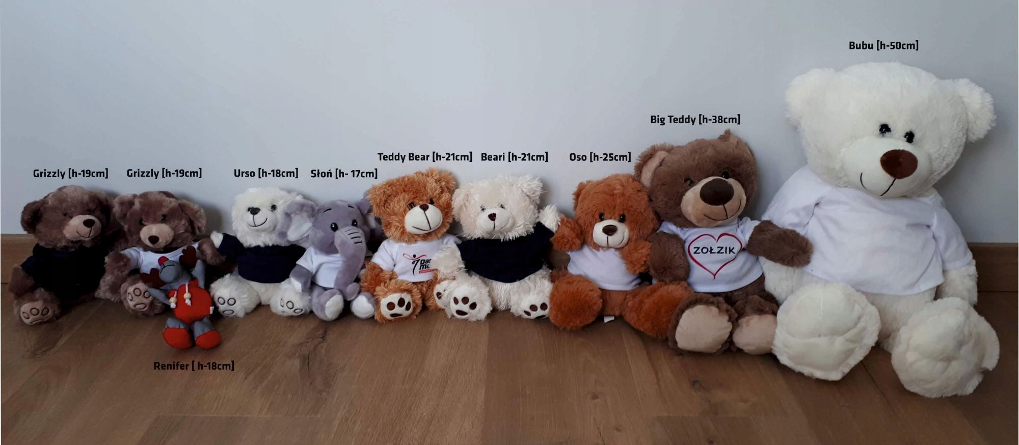 miś z nadrukiem, maskotka, Teddy Bear, 21cm Rodzaj miś