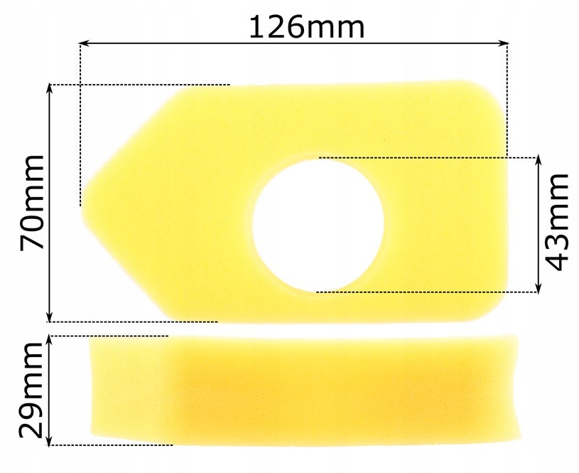 FILTR POWIETRZA KOSIARKI BRIGGS STRATTON 450 500 QUATTRO SPRINT 698369 Stan opakowania oryginalne