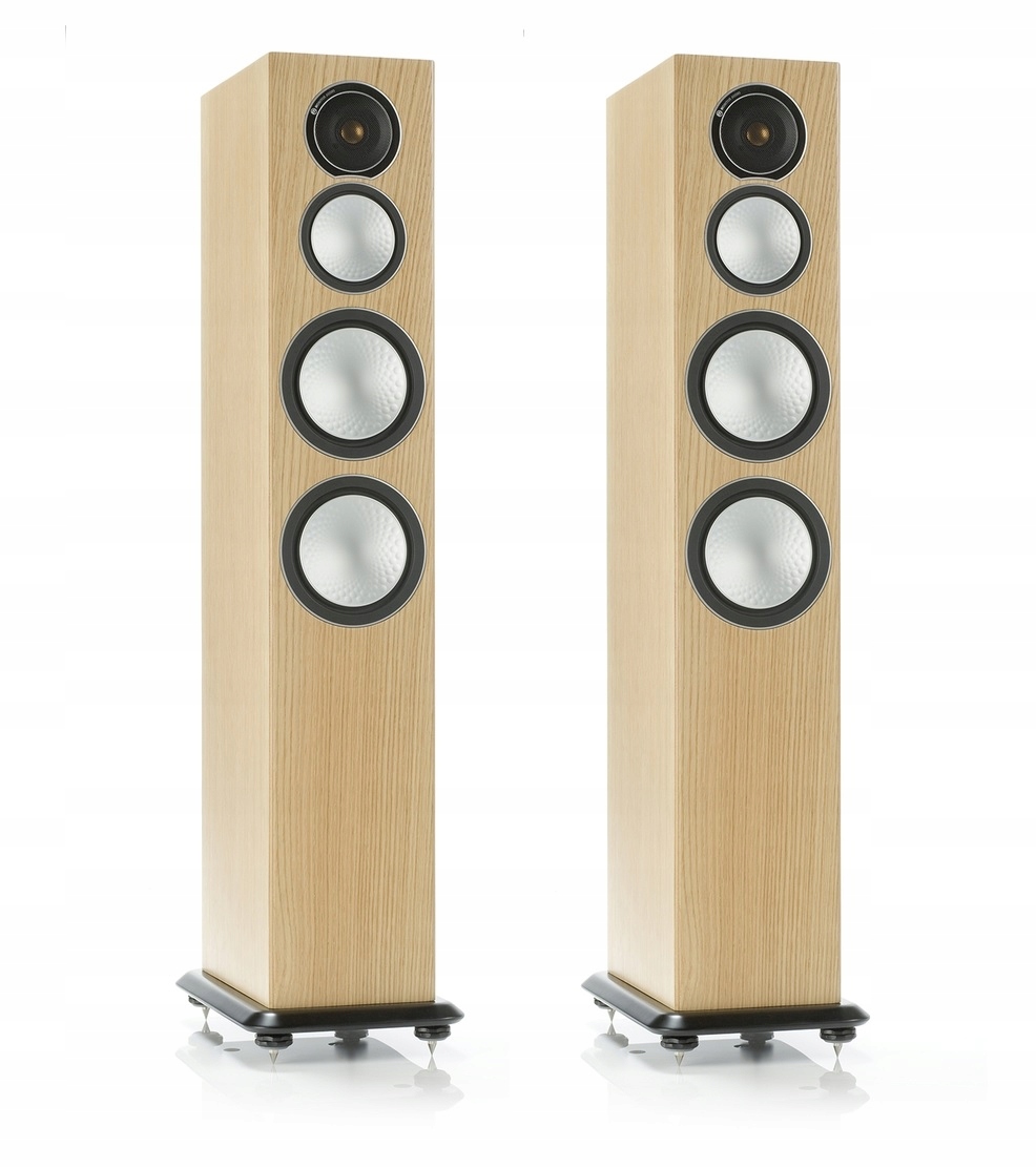 Monitor Audio Silver 8 natural oak para, kolumny podłogowe