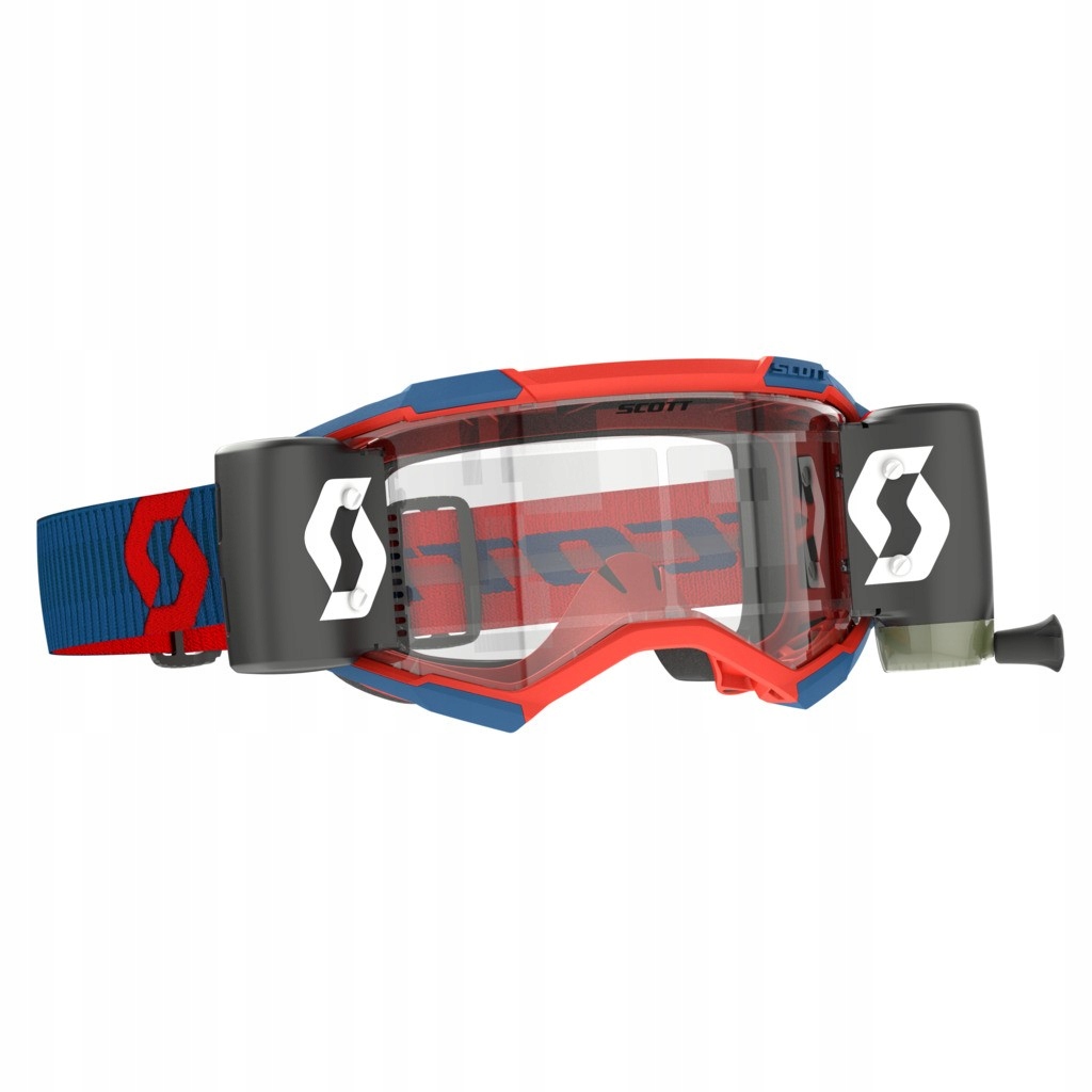 Scott Fury Wfs dark blue/neon red okuliare cross enduro