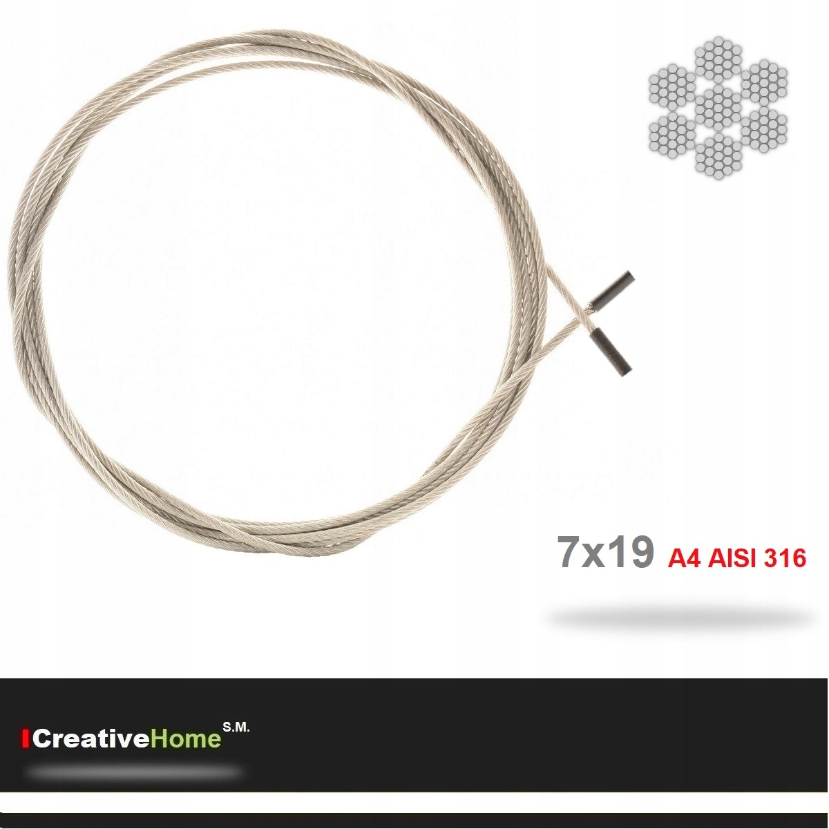 3m Z12 KARNISZ LINKA DO ZASŁON TARASOWYCH NA TARAS Marka Creative Home