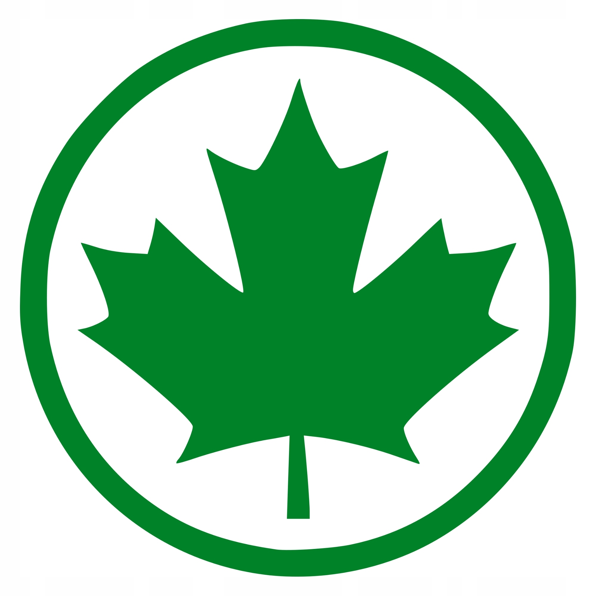 2x Naklejka na samochód Zielony listek liść 11x11 cm