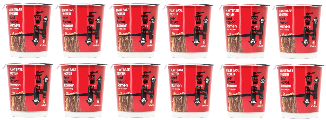 Levně 12 x 62 g Hethstia Instantní jídlo s vysokým obsahem bílkovin, Hovězí maso, Karton