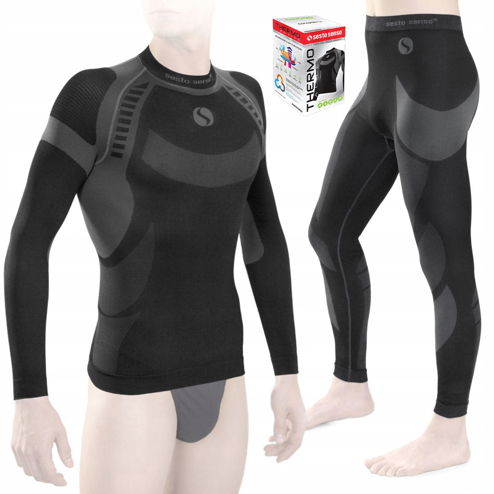 Termoaktivní komplet pánského sportovního termoprádla Sesto Senso XXL