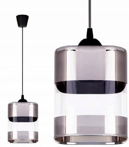 

Szklana Lampa Wisząca Sufitowa Żyrandol Plafon Led