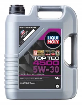 Olej Liqui Moly 5W30 5L Top Tec 4500 C1 WSS-M2C 934-B STJLR.03.5005/
