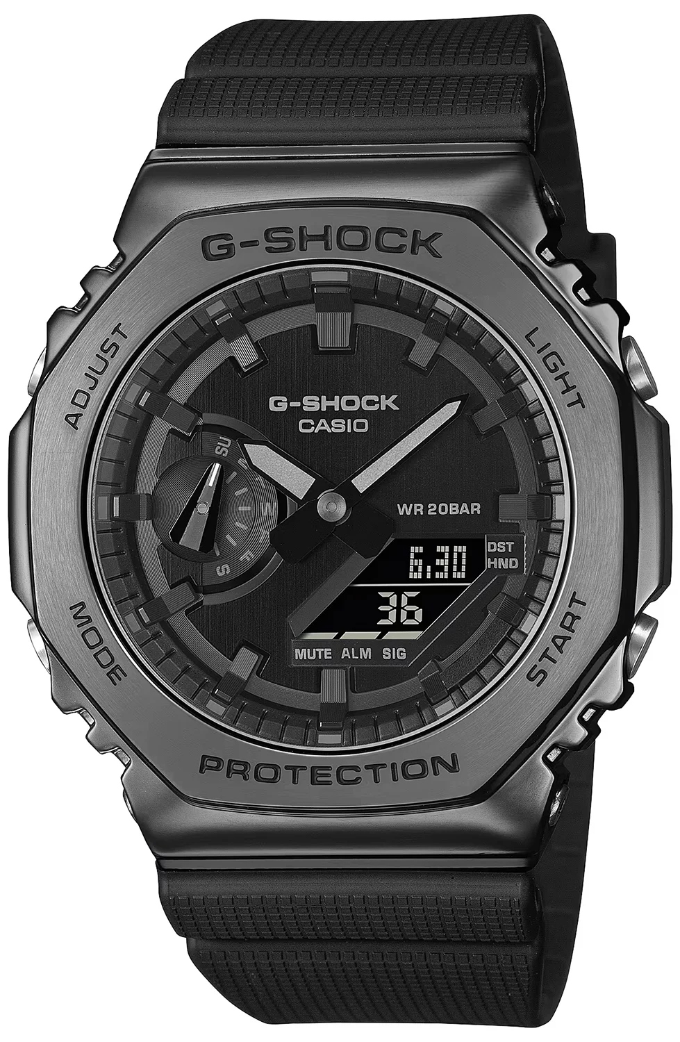 Ocelové pánské hodinky Casio G-shock GM-2100BB WR200M Gravírování bonus