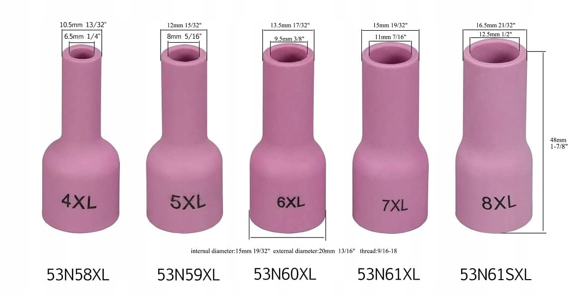 DYSZA CERAMICZNA TIG PORCELANKA 53N59XL Kod producenta EU