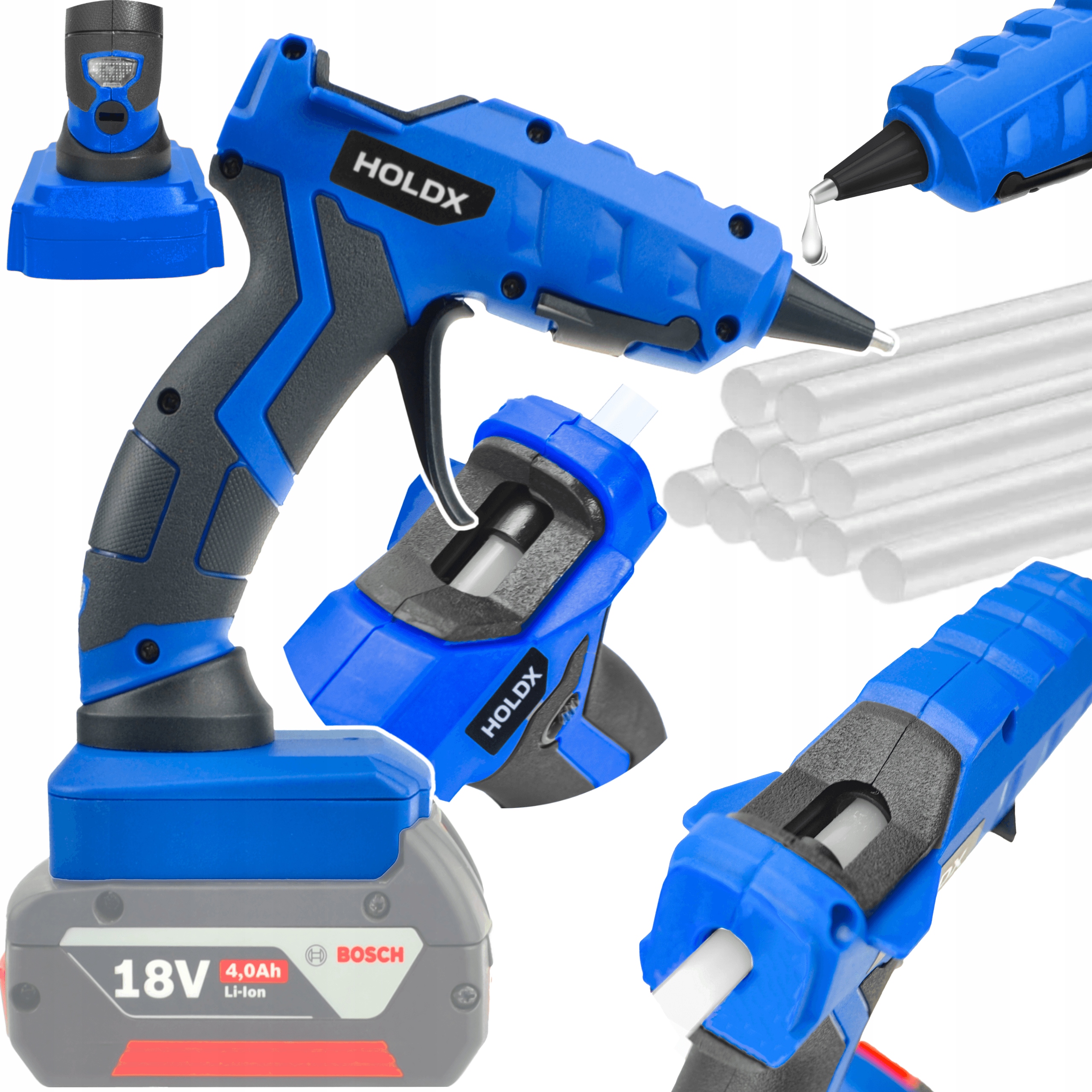 Pistole Na Horké Lepidlo Pro Baterie Bosch 18V Lepidlo Bonus