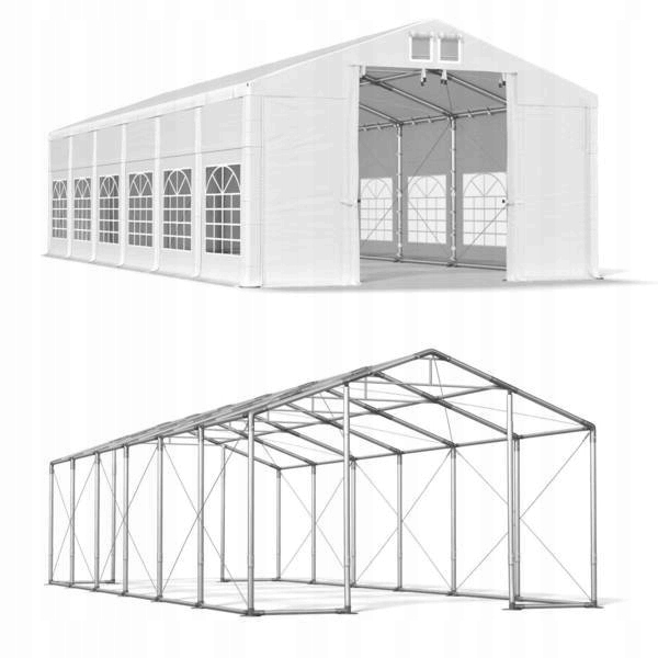 Namiot Handlowy 8x12m [3m] Zimowy Das 580 Wp