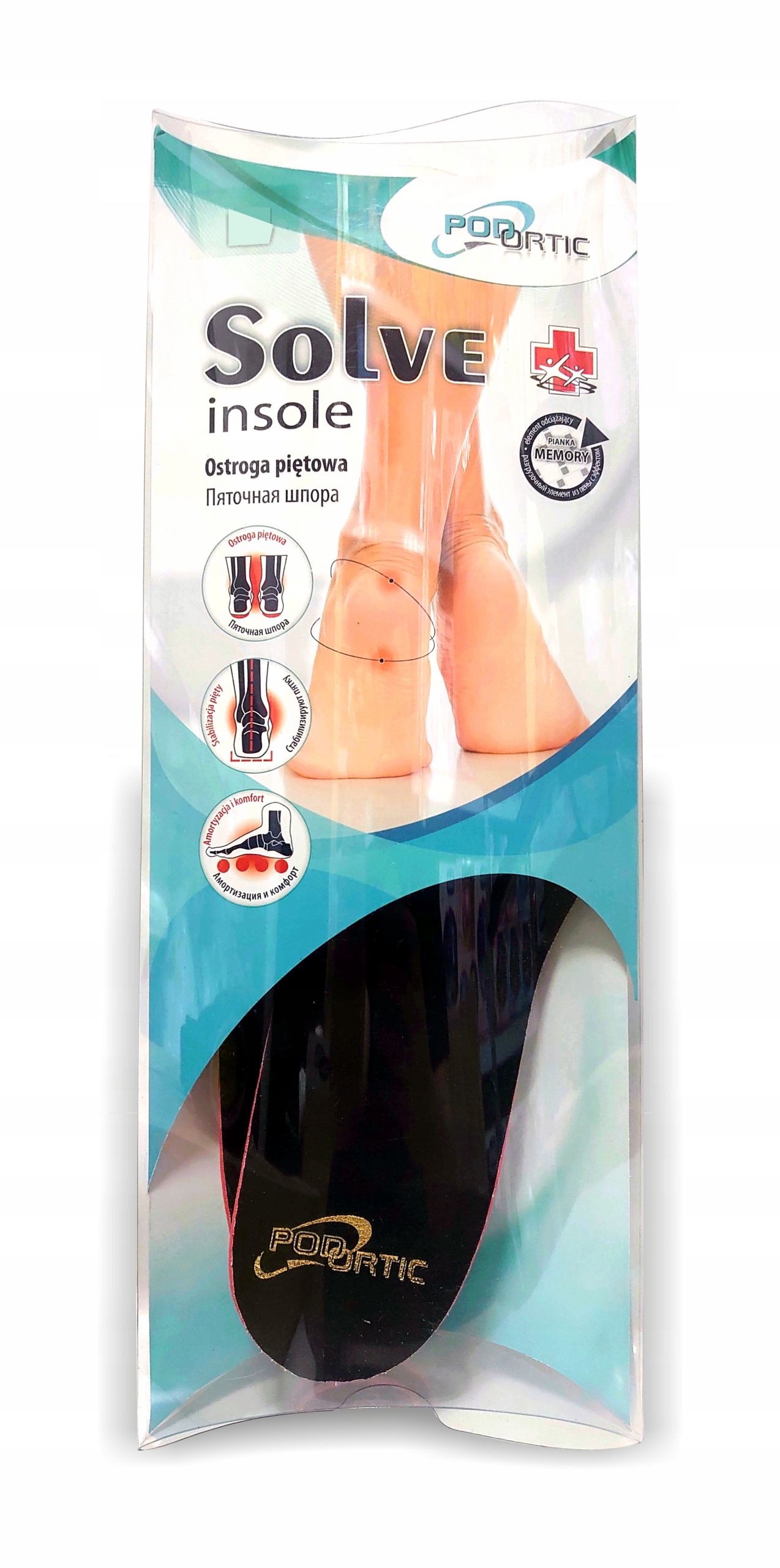 WKŁADKI ORTOPEDYCZNE OSTROGA PIĘTOWA BÓL PIĘTY BUT Płeć uniseks