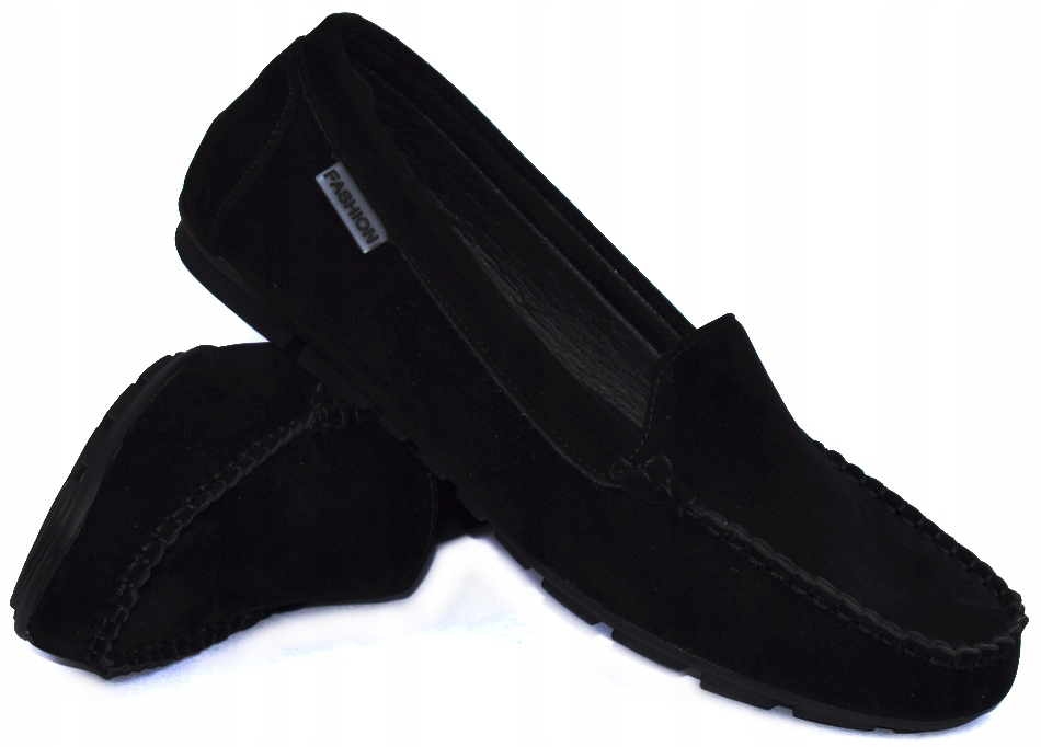 HAVER Nowe Czarne Mokasyny Wizytowe (36-37-38-39-41) - 40 Płeć chłopcy