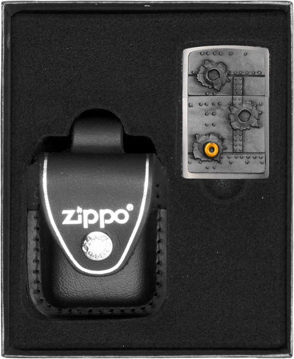 Zestaw ZIPPO Zapalniczka BULLET HOLES 3D prezentowy*nr3