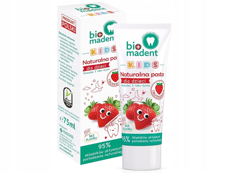 

Pasta do zębów Bio Madent Truskawka 75 ml