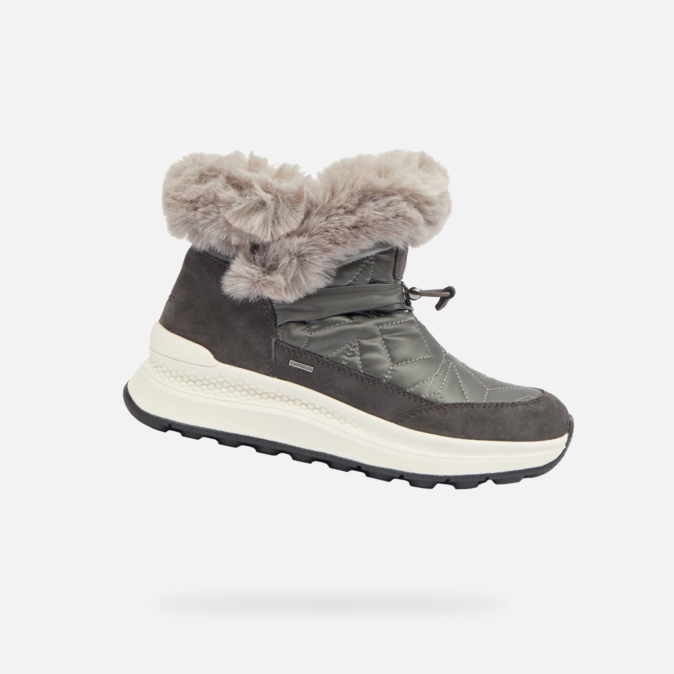 Tmavě šedá dámská kotníková obuv Geox Spherica Actif X2 Abx vel. 39