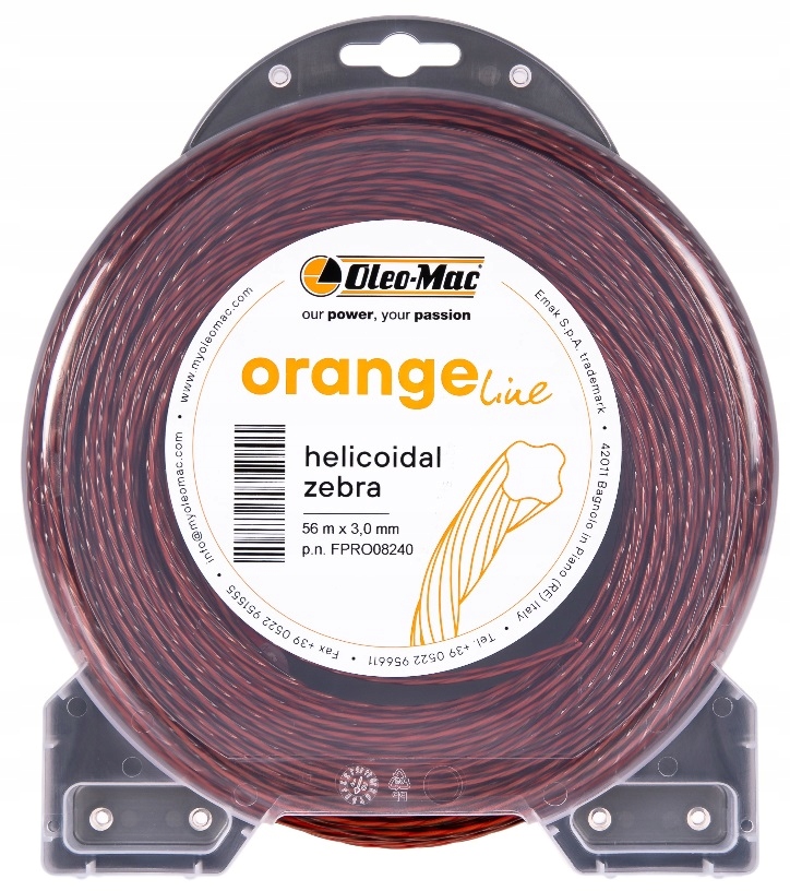 

Żyłka tnąca Oleo-mac 2,7 72 m Zebra Orange line