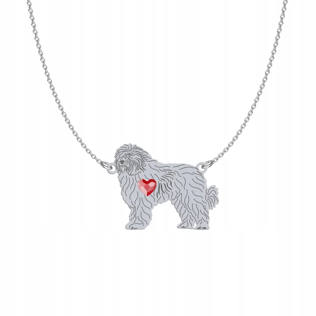 Stříbrný náhrdelník s rumunským ovčákem Mioritic 925 Žena Dárek Gravírování