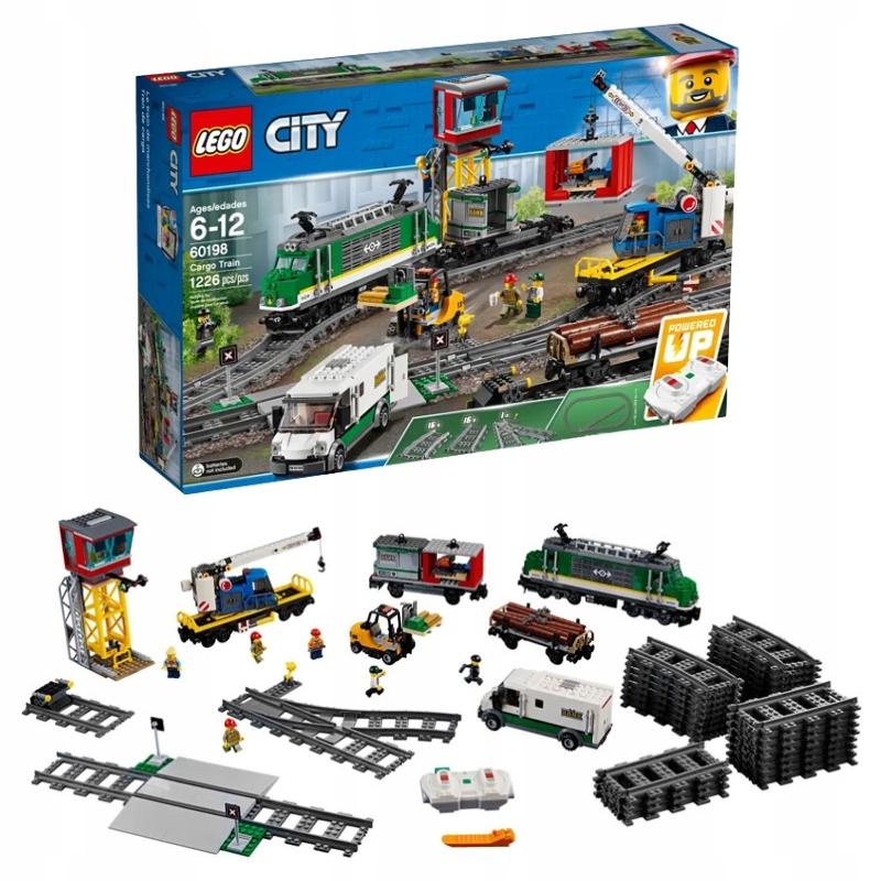 Lego City Nákladní Vlak Sada Kostek Stavebnice Železniční Stanice Železniční Trať