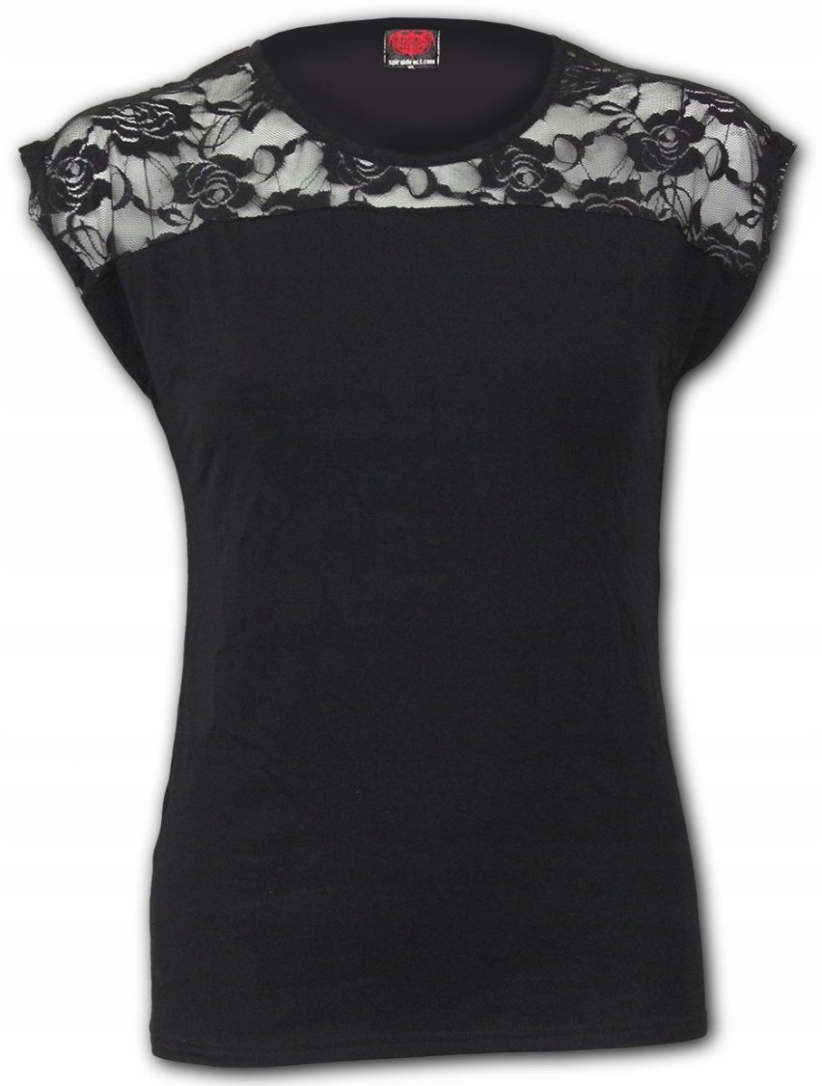 Urban Fashion Lace Shift Top Spiral Dámské L